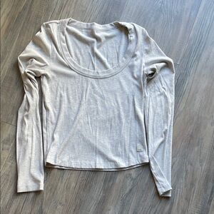 Vuori Light Gray Long Sleeve Tee